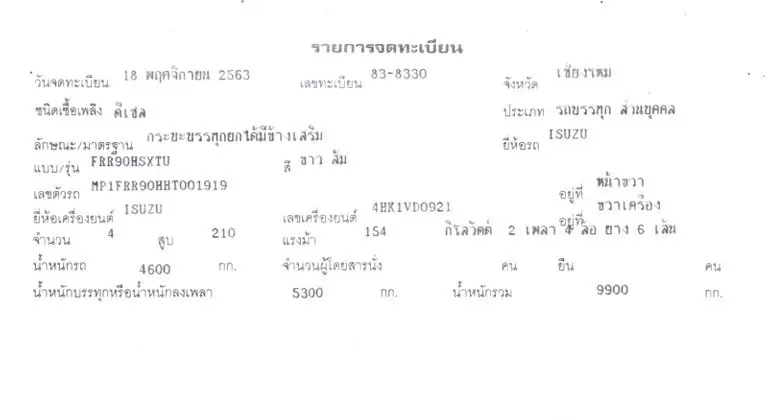 ISUZU FRR90 210 แรง ปี 63
