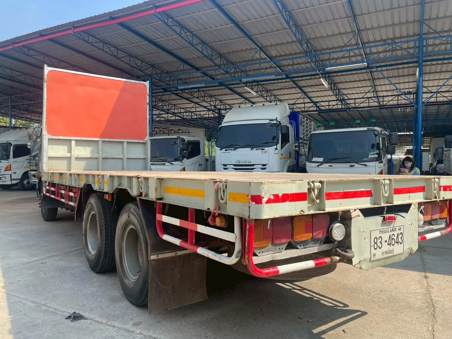 HINO FL3H 195 แรง ปี 37 10 ล้อ พื้นเรียบ